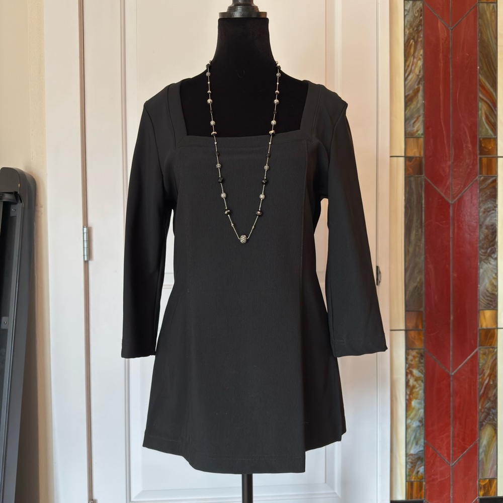 Boston Proper Elegant Black Tunic